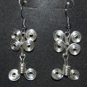 Handmade Egyptian Spiral Earrings